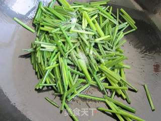 韭苔炒虾仁的做法步骤:7