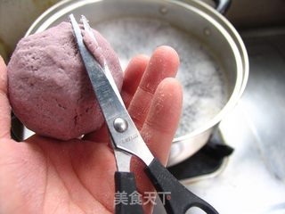 常吃杂粮更健康——紫甘兰剪刀莜面的做法步骤：5