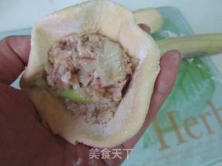 玉米面酸菜饼的做法步骤：7