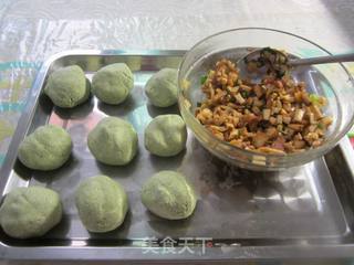 清香艾草饼的做法步骤:12
