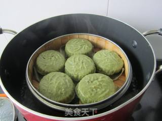 清香艾草饼的做法步骤:17