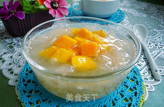 芒果银耳莲子羹的做法步骤：10