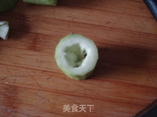 丝瓜虾茸盅的做法步骤:3