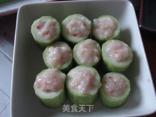 丝瓜虾茸盅的做法步骤:4