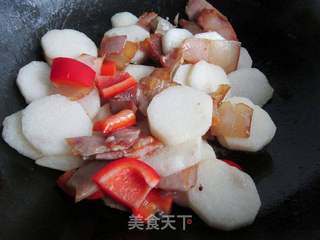 山药腊肉的做法步骤:12
