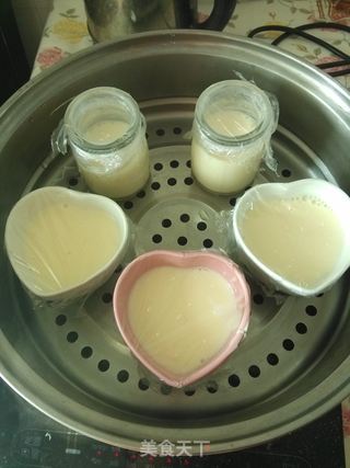 营养早餐——牛奶布丁和鸡蛋饼的做法步骤:3