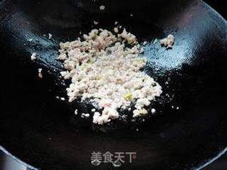 肉末炒蚕豆的做法步骤:4