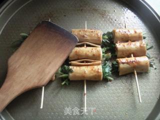 香辣烧烤豆腐串的做法步骤:11