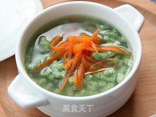 菠菜鱼蓉羹的做法步骤:9