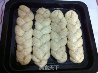 豆渣辫子面包的做法步骤:9