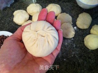 红豆芝麻餐包的做法步骤:9