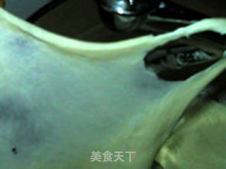 黑芝麻粉面包的做法步骤:4