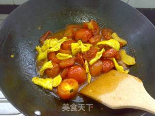 红糖番茄炒蛋的做法步骤:12