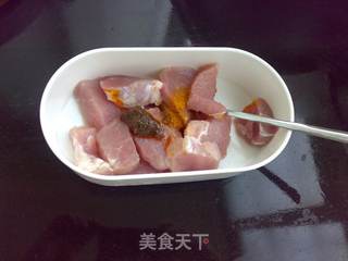 咖喱烤肉串的做法步骤:3