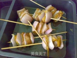 咖喱烤肉串的做法步骤:7