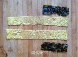大豆蛋白丝海苔卷的做法步骤:4