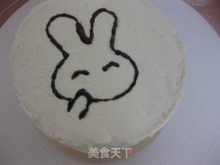 兔子生日蛋糕的做法步骤:11