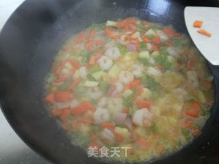 咖哩炒饭的做法步骤:6
