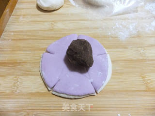 梅花豆沙包的做法步骤:6
