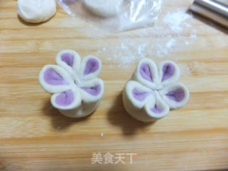 梅花豆沙包的做法步骤:9