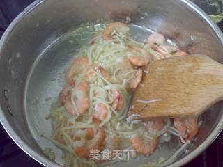 香蒜金菇鲜虾的做法步骤:10