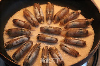 盐焗蛏子的做法步骤:7