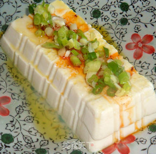小葱拌豆腐的做法步骤:4