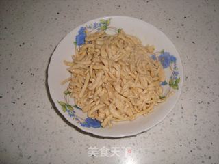 高茇炒鸡丝的做法步骤：3