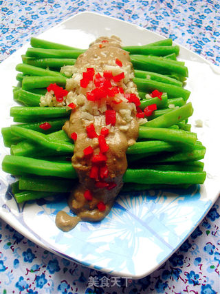 麻酱豆角的做法步骤:7