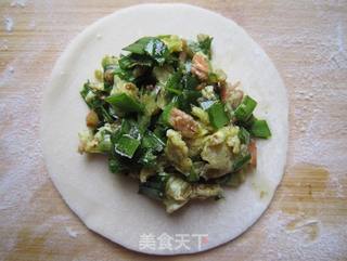 韭菜鸡蛋虾皮饺子的做法步骤:7