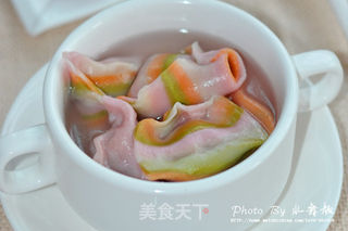 【彩虹馄饨】为宝宝打造的美食的做法步骤:14