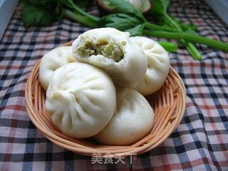 喜欢你没道理——香芹肉包的做法步骤：12