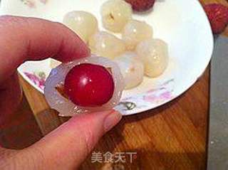 黑糯米荔枝扣的做法步骤:12