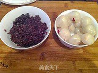 黑糯米荔枝扣的做法步骤:16