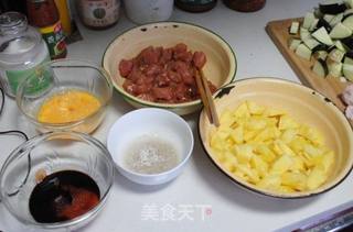 菠萝咕咾肉的做法步骤：1