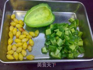 银杏苦瓜盏的做法步骤:5