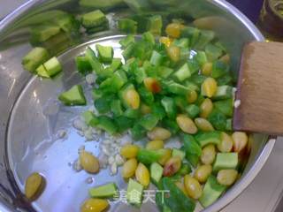 银杏苦瓜盏的做法步骤:7