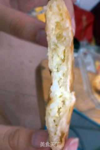 鸡蛋米饭馅饼的做法步骤:14