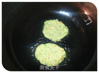 健康饮食-脂肪肝-豆渣绿豆五彩饼的做法步骤:9