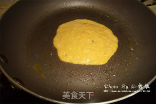 【南瓜火腿蛋饼】的做法步骤:3