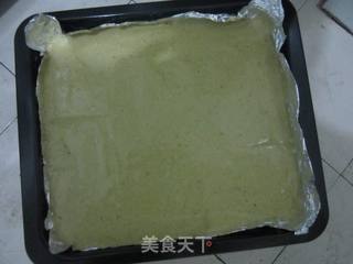 抹茶蛋糕卷的做法步骤:6