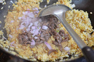 牛肉炒饭的做法步骤:8