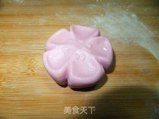 梅花糯米团的做法步骤：6