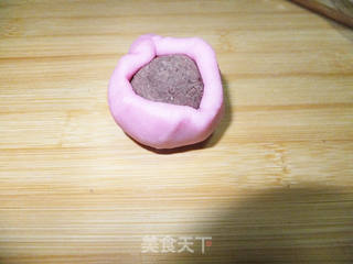 梅花糯米团的做法步骤：3