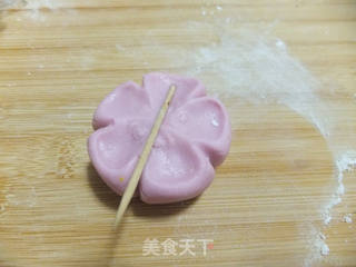 梅花糯米团的做法步骤:7