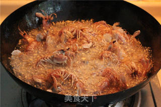蛋黄焗皮皮虾的做法步骤:7