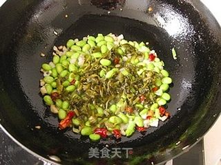 开胃菜【雪菜毛豆】的做法步骤:7