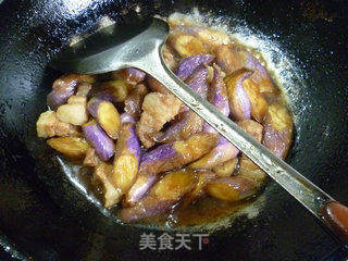 茄子烧五花肉的做法步骤：17