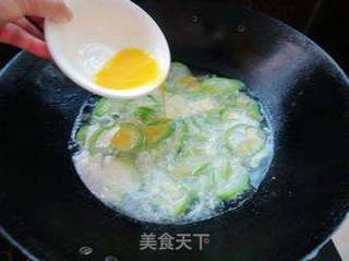 丝瓜蛋花汤的做法步骤:7