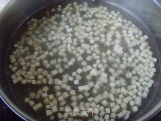 荠菜豆腐羹的做法步骤:4